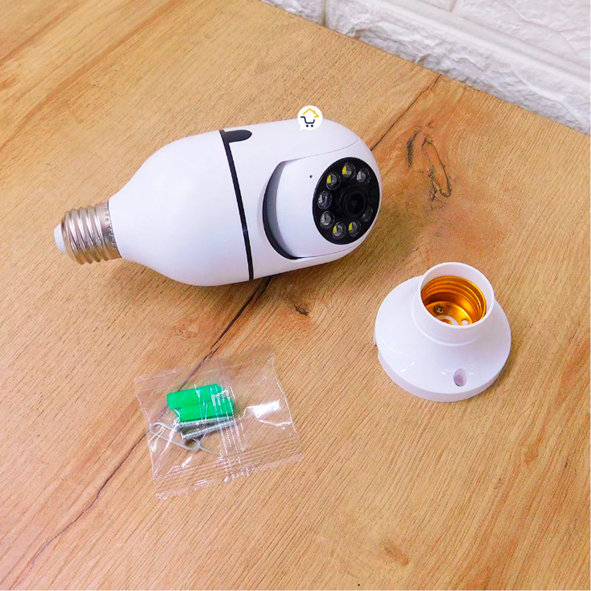 Foco Cámara Seguridad IP Bombillo Wifi Panorámica