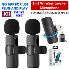 MICROFONO INALAMBRICO K11 MIC DUAL